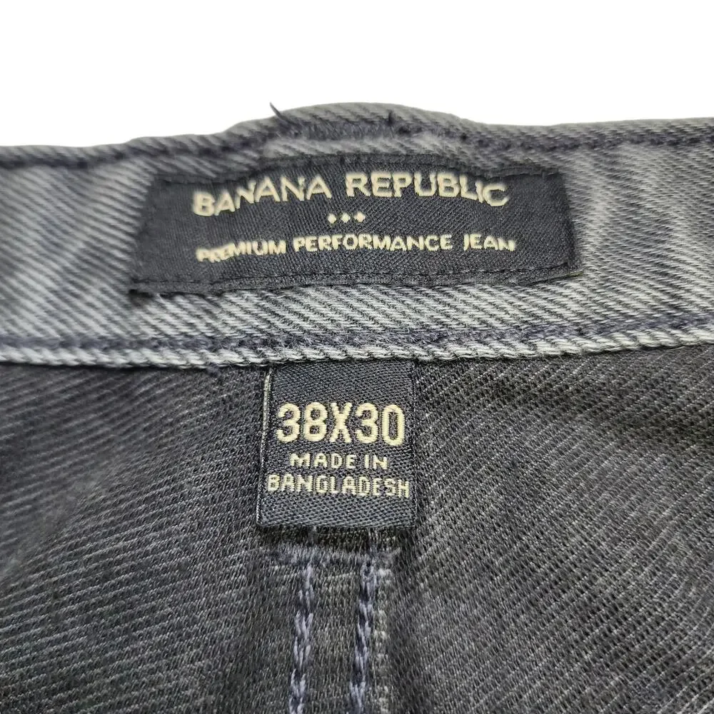 Banana Republic Mens Premium Performance‎ Stretch Jean Size 38X30 Flint Grey